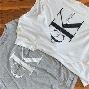 TWO CALVIN KLEIN SHIRTS